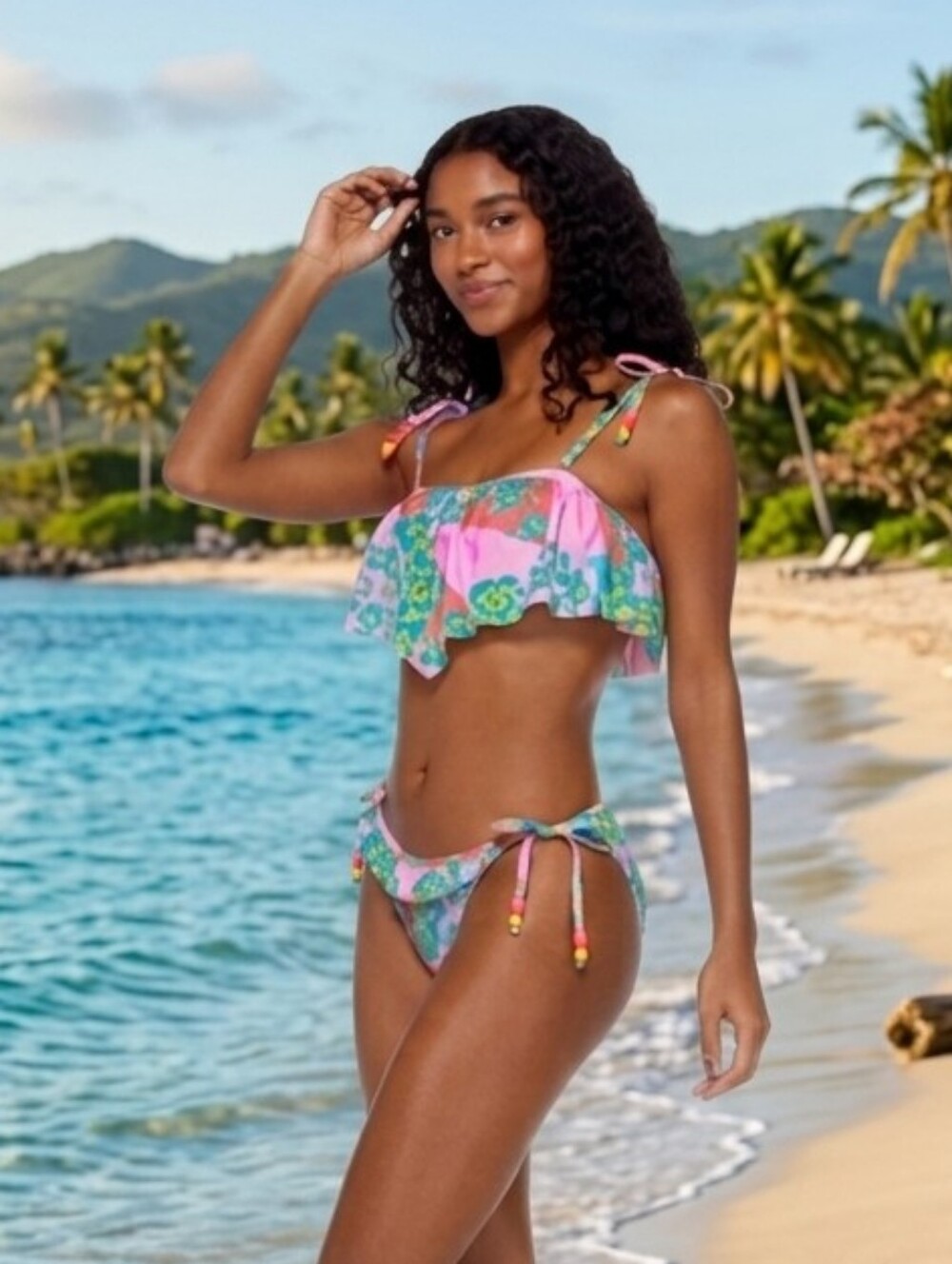 Patchwork Daisy Hanky and tie side patchwork bottom And Top